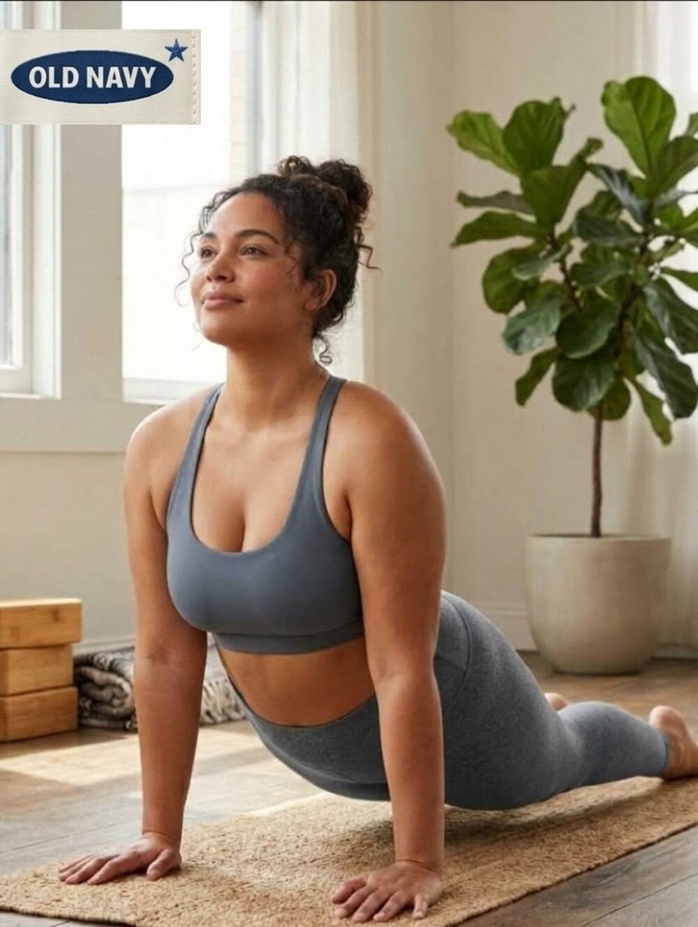 Old Navy Active PowerSoft Go-Dry Extra High-Rise Leggings Gray Heather Size 2X